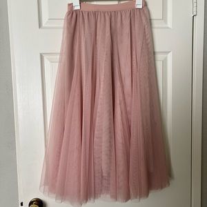 Long Tulle Skirt